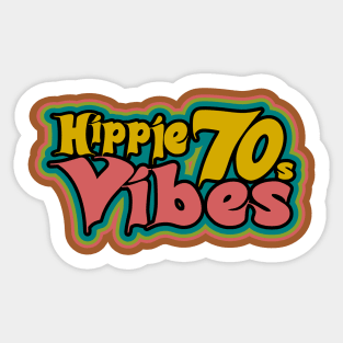 Hippie Vibes 70s seventies sticker vintage Sticker